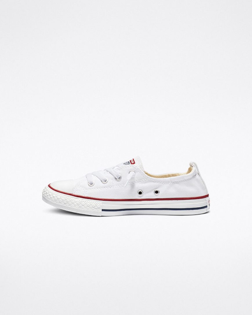 Zapatos Slip On Converse Chuck Taylor All Star Shoreline Niña Blancas | PE WL872E